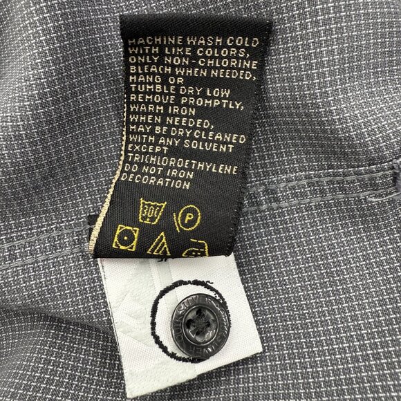Quiksilver Men's Shirt Casual Relax, Button-Up, Short Sleeve, Gray Silver Size M - Picture 7 of 12